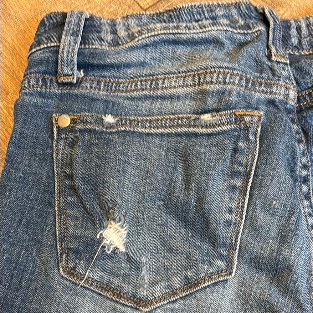Judy Blue Distressed Blue Jean Shorts - Picture 4 of 8